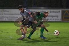 A-Klasse - Saison 2024/25 - FC Gerolfing II - TV 1861 Ingolstadt - Angelo Boharu grau Ingolstadt - Ralf Rachl grün Gerolfing - Foto: Meyer Jürgen