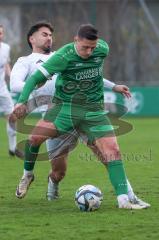 Bezirksliga - Saison 2025/26 - FC Gerolfing - DJK München - Donat Bashota (Nr.24 - FC Gerolfing) - Mustafa Yemin weiss München - Foto: Meyer Jürgen