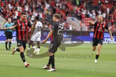 3. Liga; FC Ingolstadt 04 - SV Waldhof Mannheim; Tor Jubel Treffer 1:0 Felix Keidel (43, FCI) Moritz Seiffert (23, FCI) Dennis Borkowski (7, FCI)