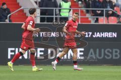 3. Liga; FC Ingolstadt 04 - Alemannia Aachen; Marcel Costly (22, FCI) Tor Jubel Treffer 1:1 Ausgleich mit Dennis Kaygin (10, FCI)