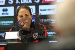 3. Liga; FC Ingolstadt 04 - TSG Hoffenheim II; Pressekonferenz Interview Cheftrainerin Sabrina Wittmann (FCI)