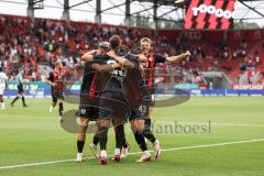 3. Liga; FC Ingolstadt 04 - SV Waldhof Mannheim; Tor Jubel Treffer Felix Keidel (43, FCI) 1:0 David Kopacz (29, FCI) Benjamin Kanuric (8, FCI) Dennis Borkowski (7, FCI)