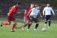 Kreisklasse - Saison 2024/25- SV Zuchering - FC Wackerstein/Dünzing - Leander Friedl rot Zuchering - Feyyaz Balaban weiss Wackerstein - Foto: Meyer Jürgen