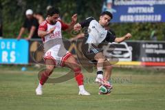 Kreisliga- Saison Saison 2026/27 - SV Türkisch Ingolstadt - TSV Ober./Unterhaunstadt -  Hakan Düzgün weiss Türkisch - Ersin Ucar grau Ober./Unterh.stadt - Foto: Meyer Jürgen