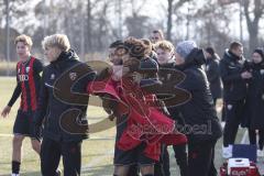 *** A-Junioren Bundesliga  - Saison 2025/26 - FC Ingolstadt 04 - SpVgg Greuther Fürth - Polat Arel schwarz FCI mit dem 2:1 Führungstreffer - jubel  XXXXX - Foto: Meyer Jürgen