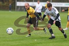 Kreisliga - Saison 2024/25- TSV Lichtenau - FC Mindelstetten - Steven Spieß gelb Lichtenau - Simon Schweiger weiss Mindelstetten - Foto: Meyer Jürgen