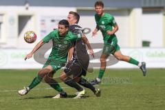 Landesliga - Saison 2024/25 - SV Manching - TSV Schwabmünchen - Stefan Müller (Nr.7 - SV Manching) - Uhde Maik #31 schwarz Schwabmünchen
 - Foto: Meyer Jürgen