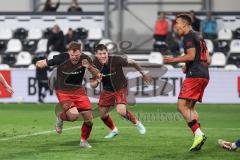 3. Liga; SC Verl - FC Ingolstadt 04; Ausgleich 2:2 Tor Jubel Treffer Simon Lorenz (32, FCI) Jonas Scholz (15, FCI) Marcel Costly (22, FCI)