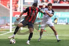 3. Liga; FC Ingolstadt 04 - SC Verl; Torchance Pascal Testroet (37, FCI) Kammerbauer Patrick (8 SCV) Torwart Schulze Philipp (1 SCV)