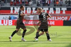 3. Liga; FC Ingolstadt 04 - SSV Ulm 1846; Tor Jubel Treffer Benjamin Kanuric (8, FCI) Moritz Seiffert (23, FCI) Pascal Testroet (37, FCI)