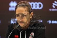 3. Liga; FC Ingolstadt 04 - SC Verl; Interview Pressekonferenz Cheftrainerin Sabrina Wittmann (FCI) 1:1