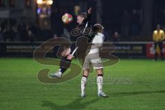 Landesliga - Saison 2024/25 - SV Manching - TSV Aindling - Schröder Dominik (Nr.14 - SV Manching) - Neziri Ibrahim weiss Aindling - Foto: Meyer Jürgen