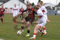 2. Bundesliga Frauen - Saison 2025/26 - FC Ingolstadt 04 Frauen - VFB Stuttgart  - Nina Penzkofer (Nr.29 - FC Ingolstadt Frauen I) - Dürr Muriel weiss Stuttgart  - Foto: Meyer Jürgen