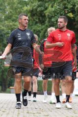 3.Liga - Saison 2023/2024 - Training in Berching - FC Ingolstadt 04 - Cheftrainer Michael Köllner (FCI) - Pascal Testroet (Nr.37 - FCI) -  - Foto: Meyer Jürgen