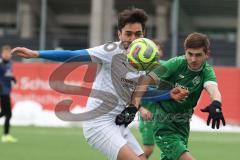 AUDI - Schanzer Amateurcup - Finale -  2026  - SV Hundszell - SV Denkendorf - Ostap Nechaj grün Denkendorf - Stefan Härdl weiss Hundszell  - Foto: Meyer Jürgen