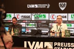 3. Liga - Saison 2026/27 - SC Preussen Münster - FC Ingolstadt 04 - Cheftrainerin Sabrina Wittmann (FCI) bei der Pressekonferenz nach dem Spiel - XXXXX - Foto: Meyer Jürgen