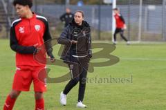 2023_10_21 - Saison 2023/24 - A-Junioren - FC Ingolstadt 04 - TSG 1899 Hoffenheim - Sabrina Wittmann Trainer FCI -  vor dem Spiel -  - Foto: Meyer Jürgen