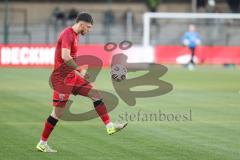 3. Liga; SC Verl - FC Ingolstadt 04; WarmUp vor dem Spiel Linus Rosenlöcher (19, FCI)