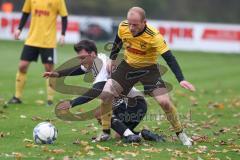 Kreisliga - Saison 2024/25- TSV Lichtenau - FC Mindelstetten - Steven Spieß gelb Lichtenau - Simon Schweiger weiss Mindelstetten - Foto: Meyer Jürgen