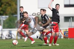 Kreisklasse - Saison 2024/25- TSV Gaimersheim II - SV Buxheim-  - Michael Brems weiss Buxheim - Luca Moser schwarz Gaimersheim - Foto: Meyer Jürgen