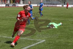 2. Frauen-Bundesliga Süd - Saison 2020/2021 - FC Ingolstadt 04 - SG 1899 Hoffenheim II - Der 1:1 Ausgleichstreffer durch Maier Ramona (#18 FCI) - jubel - Dick Laura Torwart Hoffenheim  - Foto: Meyer Jürgen