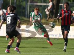 Landesliga - Freundschaftsspiel - Saison 2026/27 - SV Manching - FC Ingolstadt 04 II - Senih Fazlji (Nr.7 - SV Manching) - Damian Coric (Nr.8 - FCI II) - Foto: Meyer Jürgen