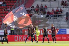 2.BL; FC Ingolstadt 04 - 1. FC Heidenheim; Fahne Fans