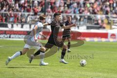 3. Liga; TSV 1860 München - FC Ingolstadt 04; Georgios Antzoulas (6, FCI) Steinkötter Justin (9 TSV)