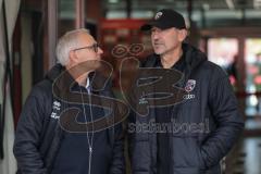 3. Liga; FC Ingolstadt 04 - MSV Duisburg; vor dem Spiel Sportdirektor Harald Gärtner (FCI) Cheftrainer Achim Beierlorzer (FCI)