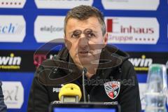 3. Liga; SV Meppen - FC Ingolstadt 04; nach dem Spiel Cheftrainer Michael Köllner (FCI) Pressekonferenz