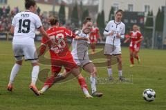 DFB -Pokal Frauen - Saison 2025/26 - FC Ingolstadt 04 Frauen - FC Bayern München - Lea Wolski (Nr.5 - FC Ingolstadt Frauen I) - Dunst Barbara rot Bayern - Foto: Meyer Jürgen