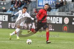 3. Liga; SV Wehen Wiesbaden - FC Ingolstadt 04; Angriff Deniz Zeitler (38, FCI) Mockenhaupt Sascha (4 SVWW)