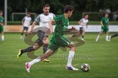 Landesliga - Saison 2026/27 - SV Manching - SC Cosmos Aystetten - Dominik Brnadic (Nr.2 - SV Manching) - Mijailovic Dejan weis Aystetten  - Foto: Meyer Jürgen