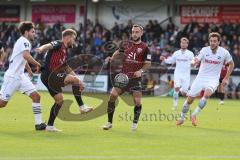 3.Liga - Saison 2023/2024 - SC Verl - FC Ingolstadt 04 - David Kopacz (Nr.29 - FCI) - Yannick Deichmann (Nr.20 - FCI) -  - Foto: Meyer Jürgen