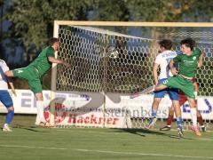 Landesliga - Saison 2026/27 - SV Manching - SC Olching - Vincent Amann (Nr.5 - SV Manching) - Dill Fabio weiss Olching - Maximilian Eberwein (Nr.4 - SV Manching) - Foto: Meyer Jürgen