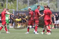 * Testspiel - Saison 2025/26 - FC Ingolstadt 04 - SpVgg Bayreuth - Der 1:0 Führungstreffer durch Frederic Christensen (Nr.11 - FC Ingolstadt 04) - jubel-  Linus Rosenlöcher (Nr.19 - FC Ingolstadt 04)  - Bjarne Thoelke (Nr.42 - FC Ingolstadt 04) -  Foto: M