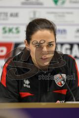 3. Liga; Erzgebirge Aue - FC Ingolstadt 04; Pressekonferenz Interview Cheftrainerin Sabrina Wittmann (FCI) Statement