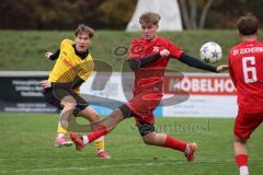 Kreisliga - Saison 2026/27 - SV Zuchering - FC Hitzhofen/Oberzell - Levin Egredzija gelb Hitzhofen - Laurenz Klein rot Zuchering -  Foto: Meyer Jürgen