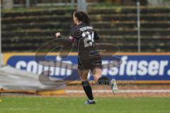 *** 2. Bundesliga Frauen - Saison 2025/26 - FC Ingolstadt 04 Frauen - VFL Bochum - Der 1:0 Führungstreffer durch Annika Kömm (Nr.25 - FC Ingolstadt Frauen I) - Stefanie Reischmann (Nr.24 - FC Ingolstadt Frauen I) - jubel  - Foto: Meyer Jürgen