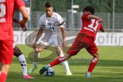 3. Liga; FC Ingolstadt 04 - Trainingslager, Testspiel, FC Kottern; Ryan Malone (16, FCI) Zweikampf Kampf um den Ball