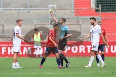 3. Liga; SpVgg Unterhaching - FC Ingolstadt 04; Gelbe Karte Max Plath (14 FCI) Lukas Fröde (34, FCI)