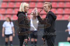 2. Bundesliga Frauen - Saison 2024/25 - FC Ingolstadt 04 Frauen - SV Weinberg - Solveig Böhme links - Simone Wagner - Foto: Meyer Jürgen