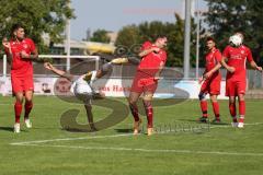 Bezirksliga - Saison 2023/2024 - TSV Gaimersheim - BC Attaching  - Hakan Düzgün (Nr.25 - Gaimersheim) mit einem Seitfallzieher - Foto: Meyer Jürgen