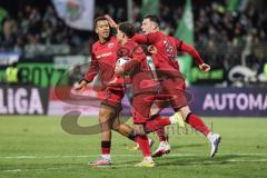 3. Liga; 1. FC Schweinfurt 05 - FC Ingolstadt 04; Tor Jubel Treffer Yann Sturm (7, FCI) Marcel Costly (22, FCI) Jonas Scholz (15, FCI)