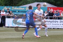 Toto - Pokal - Saison 2024/25 - DJK Hein - FC Ingolstadt 04 -  - Tim Heike (Nr.9 - FCI) - Markus Horr (Nr.5 - DJK Hain) - Foto: Meyer Jürgen