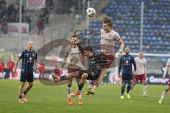 3. Liga - Saison 2025/26 - Waldhof Mannheim  -  FC Ingolstadt 04 - Jasper Maljojoki (Nr.23 - FC Ingolstadt 04) - Arianit Ferati (Nr.10 - Waldhof Mannheim) - Foto: Meyer Jürgen