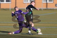 Freundschaftsspiel - Saison 2025/26- TSV Gaimersheim - VFR Neuburg - Quendrim Hoti (Nr.4 - TSV Gaimersheim) - Maximilian Christl lila Neuburg - Foto: Meyer Jürgen