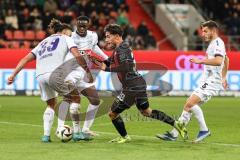 3. Liga; FC Ingolstadt 04 - VfL Osnabrück; Deniz Zeitler (38, FCI) Karademir Yigit (39 VFLO) Ajdini Bashkim (5 VFLO) Amoako Kofi (6 VFLO)