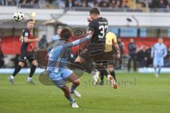 3. Liga; TSV 1860 München - FC Ingolstadt 04; Torchance verpasst Pascal Testroet (37, FCI) Kwadwo Leroy (21 TSV)