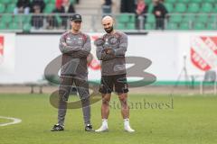 3. Liga; TSV Havelse - FC Ingolstadt 04; vor dem Spiel Co-Trainer Markus Feldhoff (FCI) Co- Trainer Nico Antonitsch (FCI)